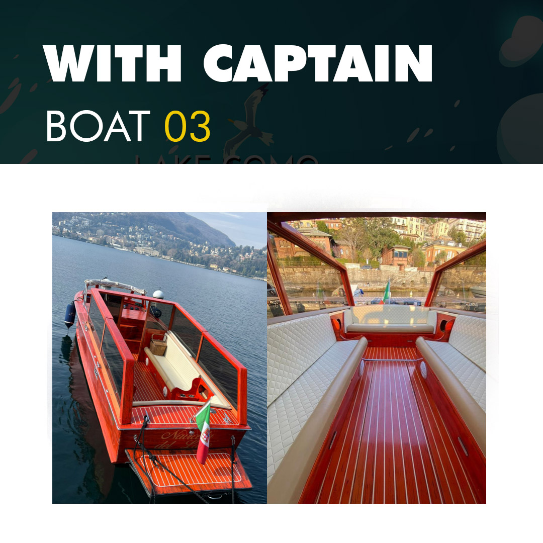 boat tour on lake como