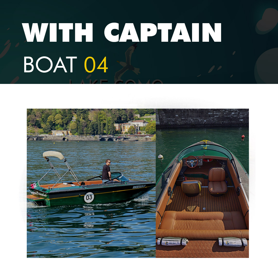 boat tour on lake como